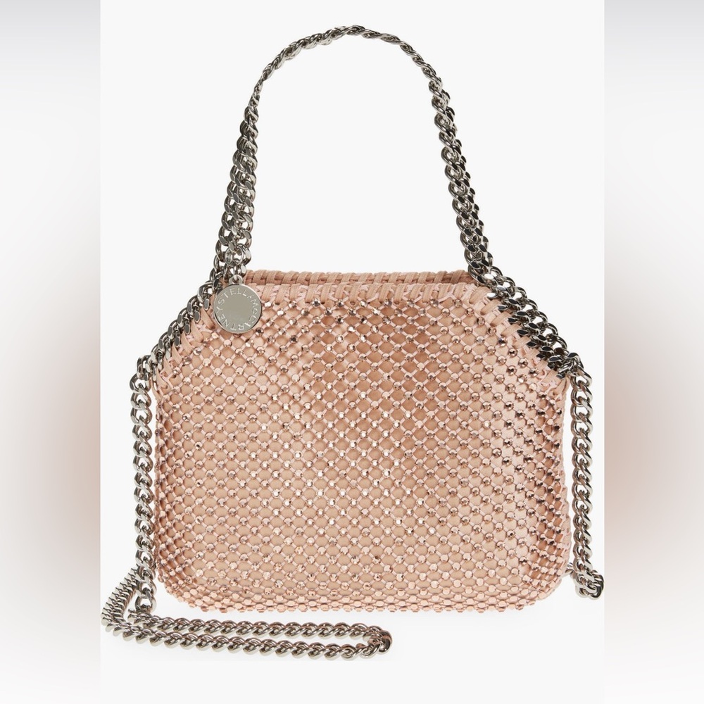 Stella McCartney Nano Falabella Crystal Mesh Crossbody Bag